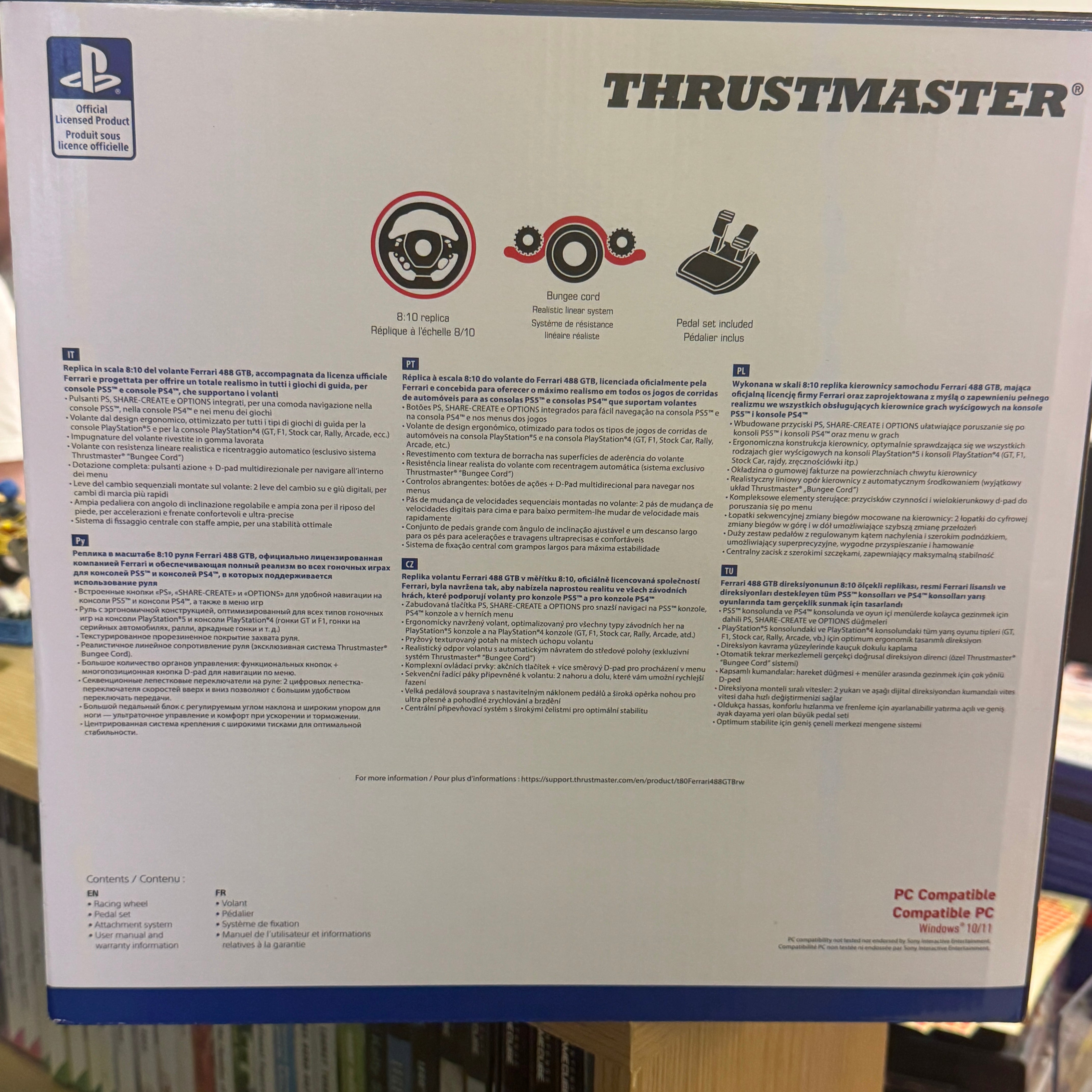 Thrustmaster T80 Ferrari 488 gtb edition PS4 / PS5 / PC Thrustmaster T80 Ferrari 488 gtb edition PS4 / PS5 / PC
